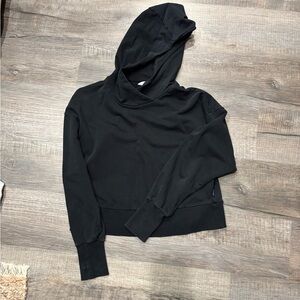 Women's Black Hoodie Top